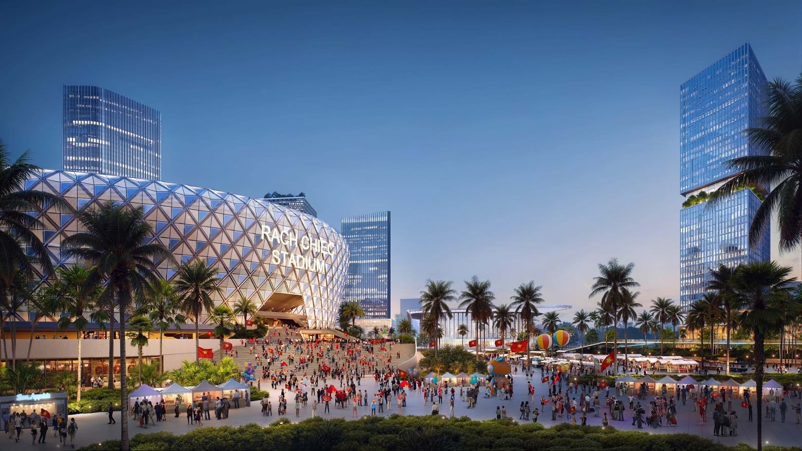 Khu vực c&ocirc;ng cộng v&agrave; c&acirc;y xanh trong dự &aacute;n